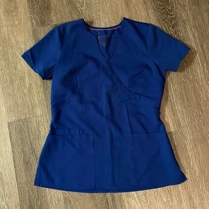 Healing hands purple label scrub top
